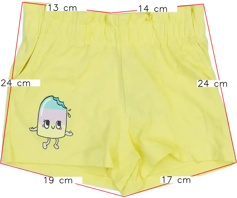 Sárga H&amp;M Rövidnadrág EU 104 / UK 4 év / US 4T/XS
