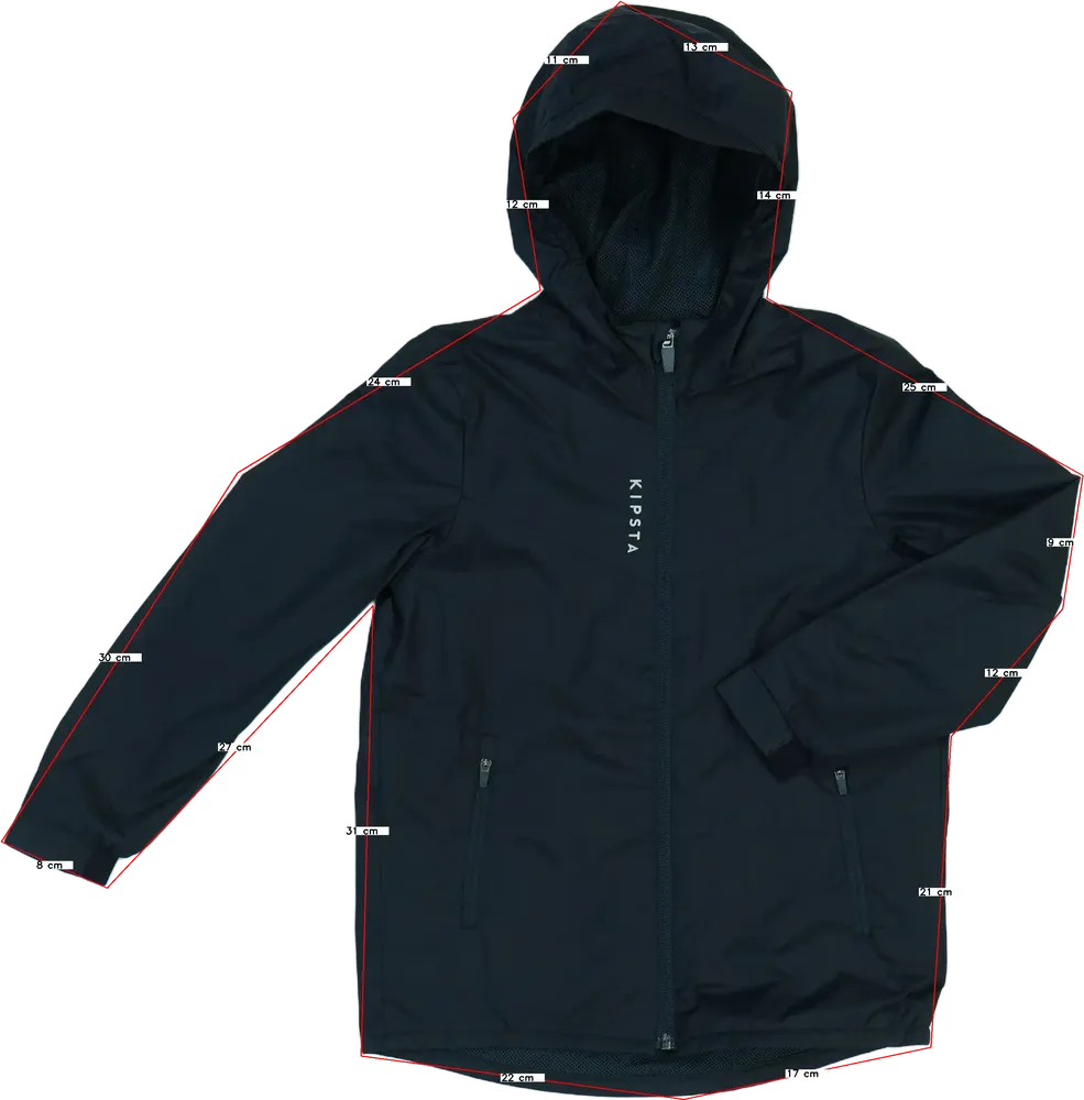 Fekete Kipsta Széldzseki EU 122 / UK 7 év / US 7 év/M