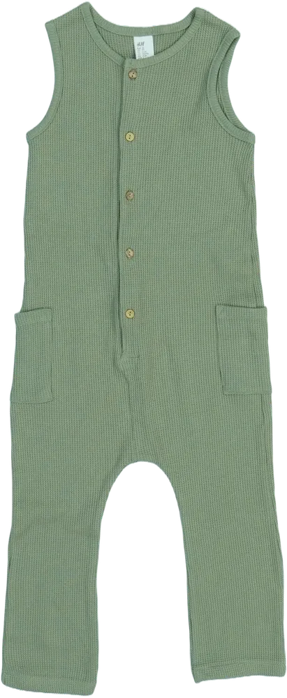 Zöld H&amp;M Playsuit / Jumpsuit EU 98 / UK 3 év / US 3T