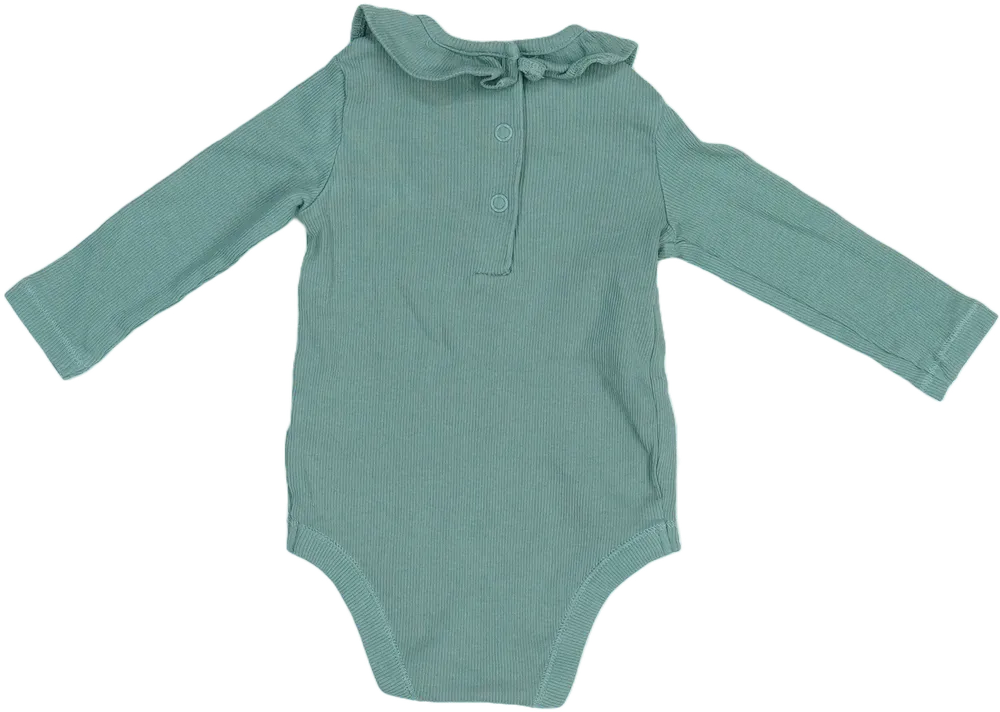 Zöld TU Hosszú ujjú body EU 62 / UK 0-3 hónap / US 0-3 hónap
