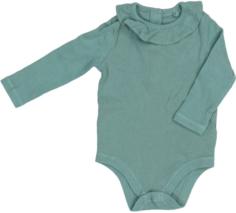 Zöld TU Hosszú ujjú body EU 62 / UK 0-3 hónap / US 0-3 hónap