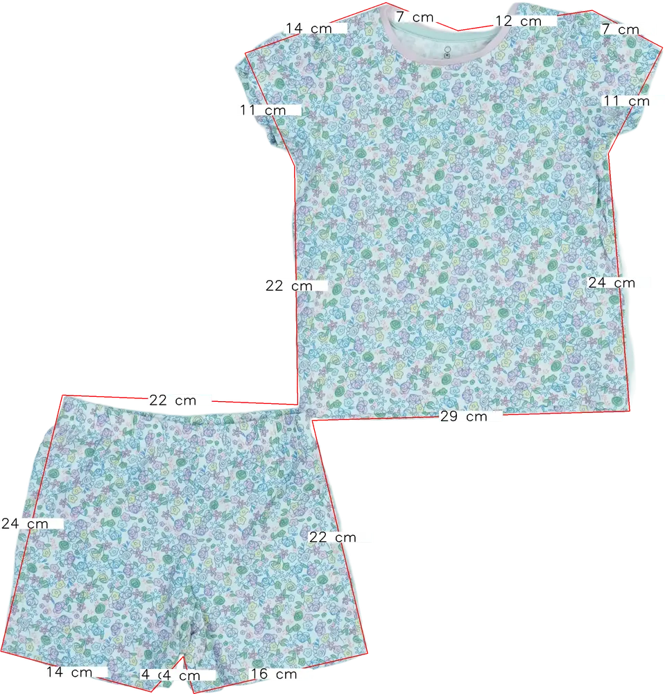 White Mothercare 2-piece set - Top &amp; Bottom EU 98 / UK 3 years / US 3T