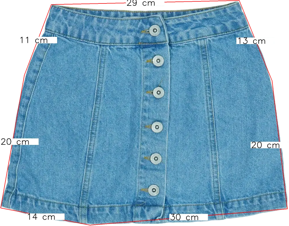 Kék New Look Szoknya EU 134 / UK 9 év / US 9 év/L