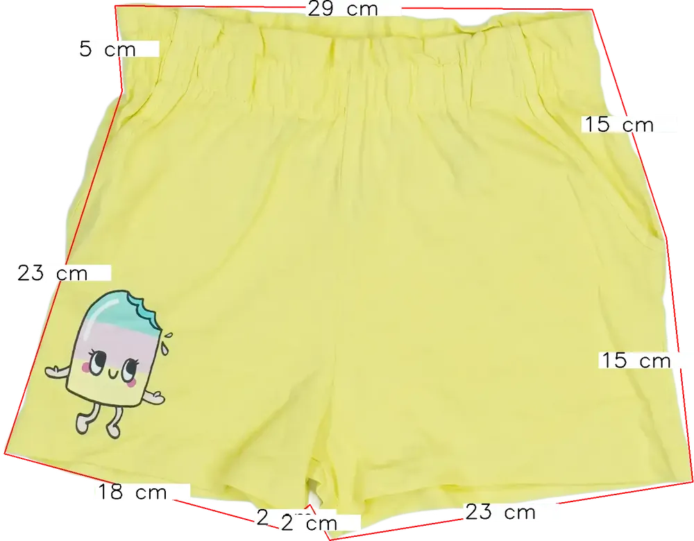 Sárga H&amp;M Rövidnadrág EU 134 / UK 9 év / US 9 év/L