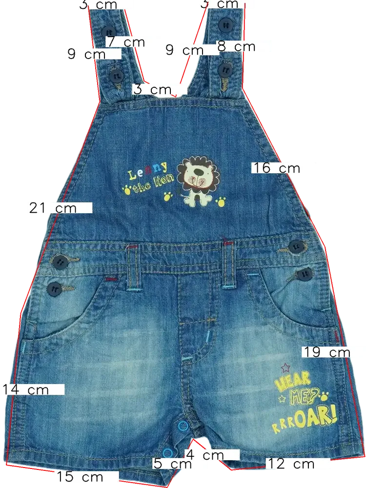 Kék Egyéb Kantáros hosszú / rövidnadrág EU 74 / UK 6-9 hónap / US 6-9 hónap