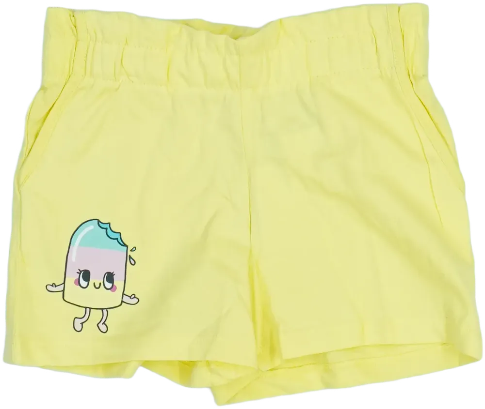 Sárga H&amp;M Rövidnadrág EU 110 / UK 5 év / US 5 év/XS