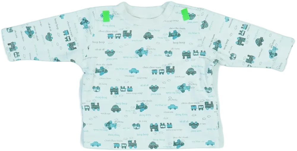 Fehér Next Hosszú ujjú felső EU 62 / UK 0-3 hónap / US 0-3 hónap