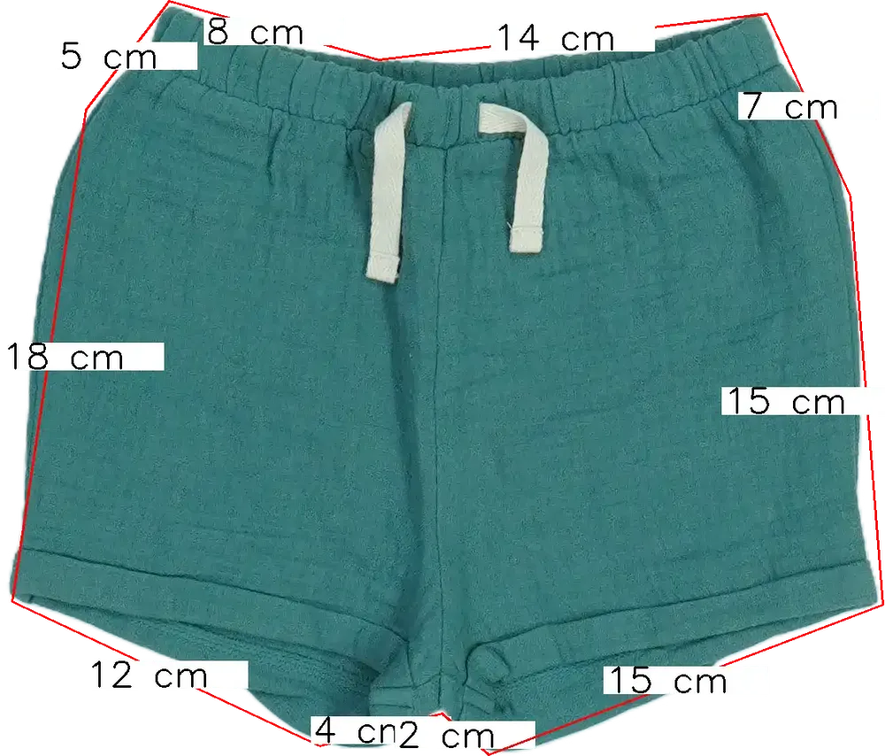 Zöld TU Rövidnadrág EU 80 / UK 9-12 hónap / US 12 hónap