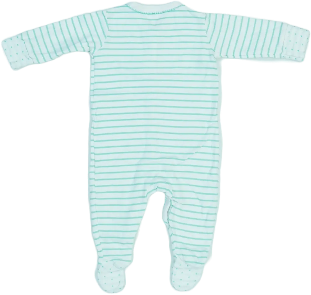 Fehér Next Hosszú ujjú rugdalózó EU 68 / UK 3-6 hónap / US 3-6 hónap