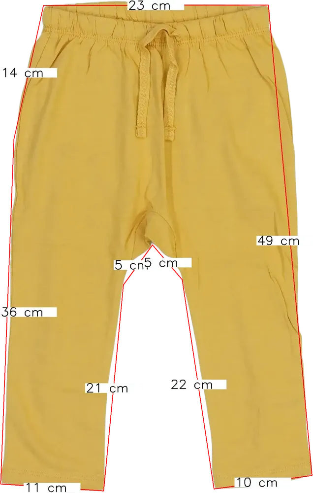 Sárga H&amp;M Baby nadrág EU 92 / UK 2 év / US 2T