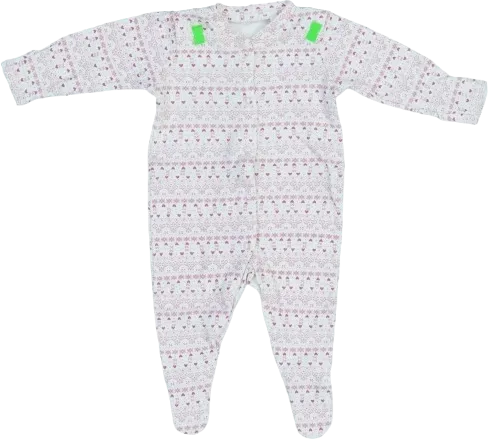 Fehér TU Hosszú ujjú rugdalózó EU 56 / UK Újszülött / US Újszülött