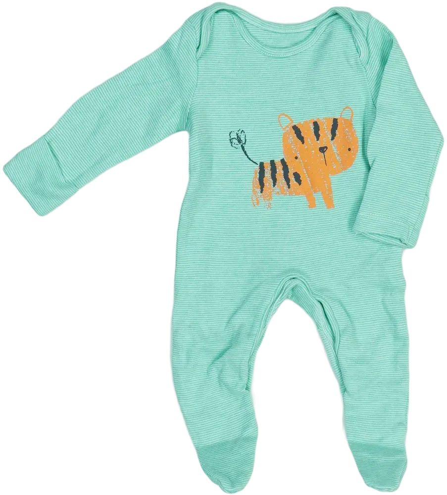 Green F&amp;F/Fred&amp;Flo Sleepsuit (long sleeve) EU 50 / UK Newborn / US Newborn