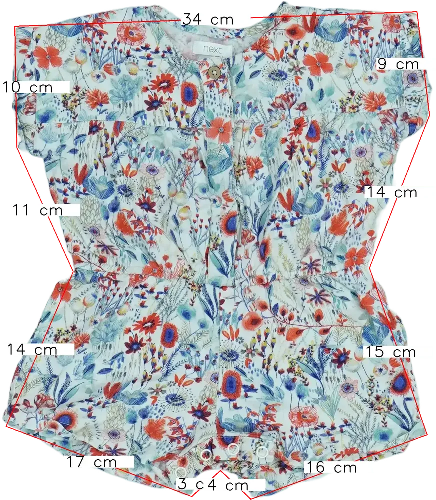 Fehér Next Playsuit / Jumpsuit EU 86 / UK 12-18 hónap / US 18 hónap