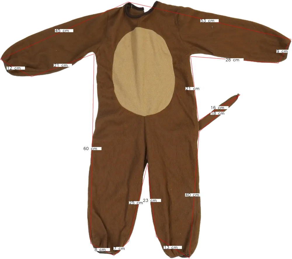 Barna Egyéb Jelmez EU 110 / UK 5 év / US 5 év/XS