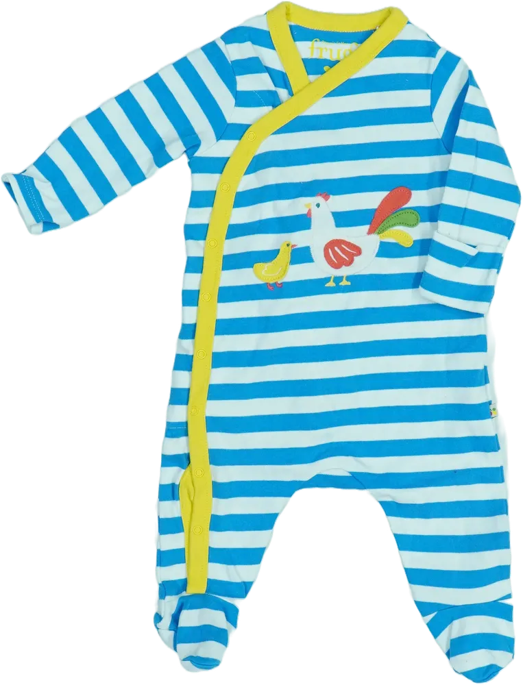 Többszínű Frugi Hosszú ujjú rugdalózó EU 68 / UK 3-6 hónap / US 3-6 hónap