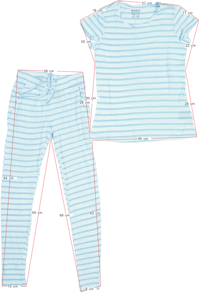 Fehér Basic Collection Pizsama EU 38