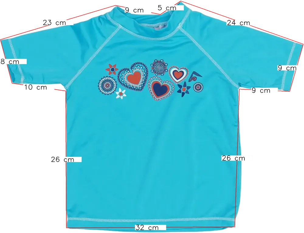 Kék Egyéb Napvédő felső EU 116 / UK 6 év / US 6 év/S