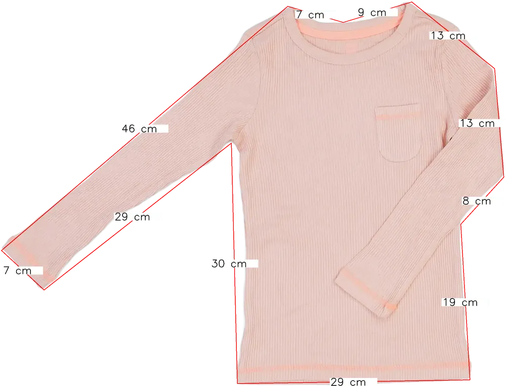 Rózsaszín Hema Pizsama felső EU 116 / UK 6 év / US 6 év/S