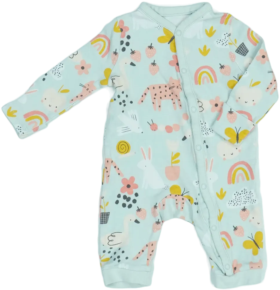 Zöld TU Hosszú ujjú rugdalózó EU 68 / UK 3-6 hónap / US 3-6 hónap