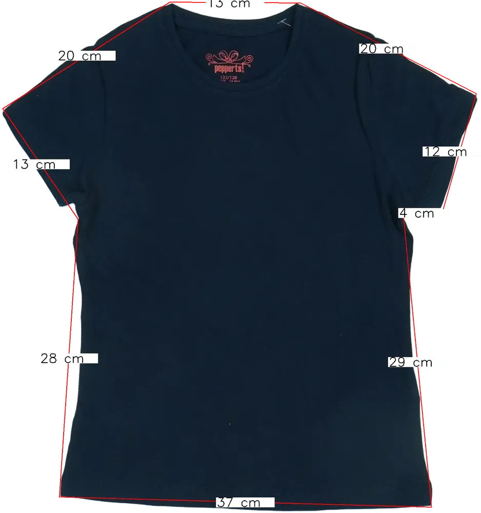 Kék Pepperts! Póló EU 128 / UK 8 év / US 8 év/M