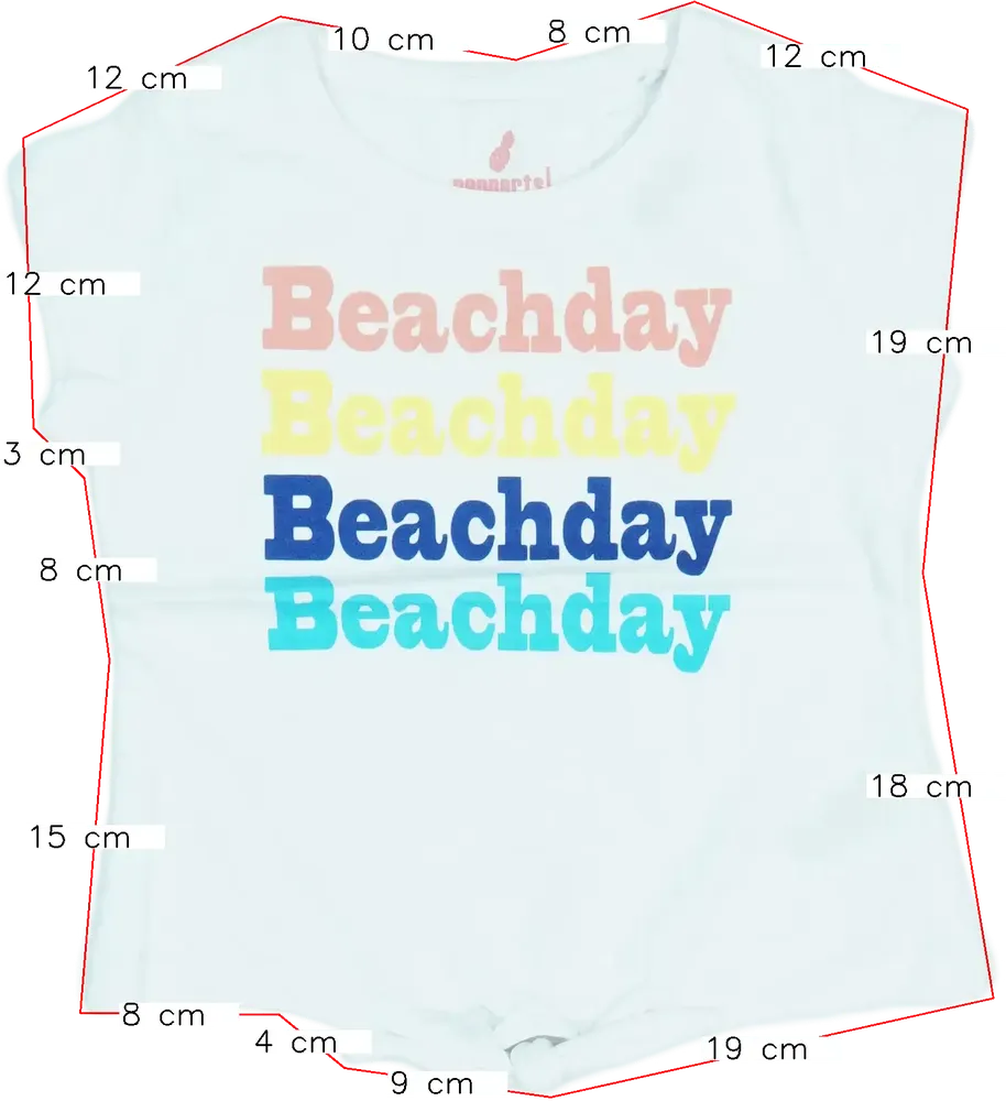 Fehér Pepperts! Póló EU 128 / UK 8 év / US 8 év/M