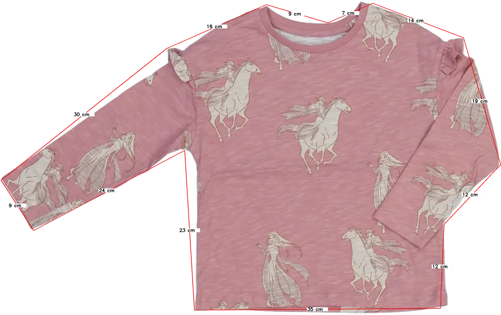 Rózsaszín Disney Hosszú ujjú felső EU 110 / UK 5 év / US 5 év/XS