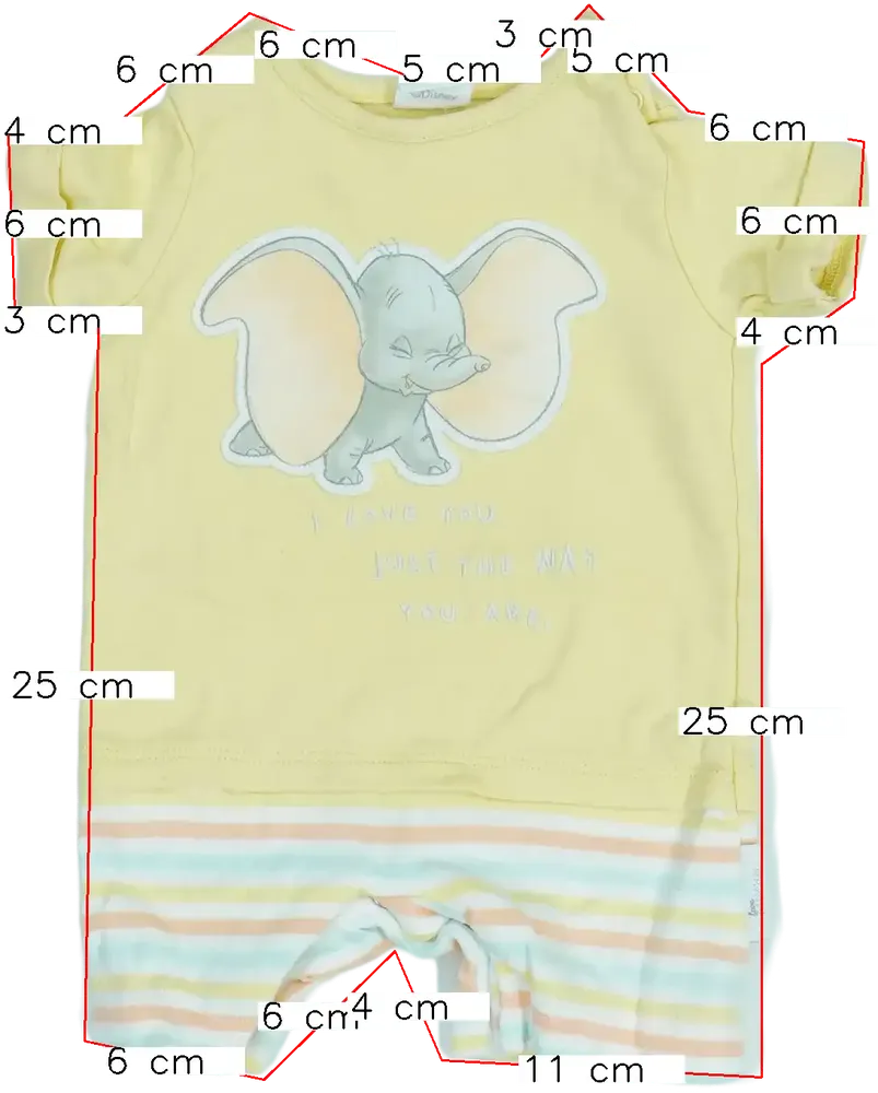 Sárga Disney Napozó EU 68 / UK 3-6 hónap / US 3-6 hónap