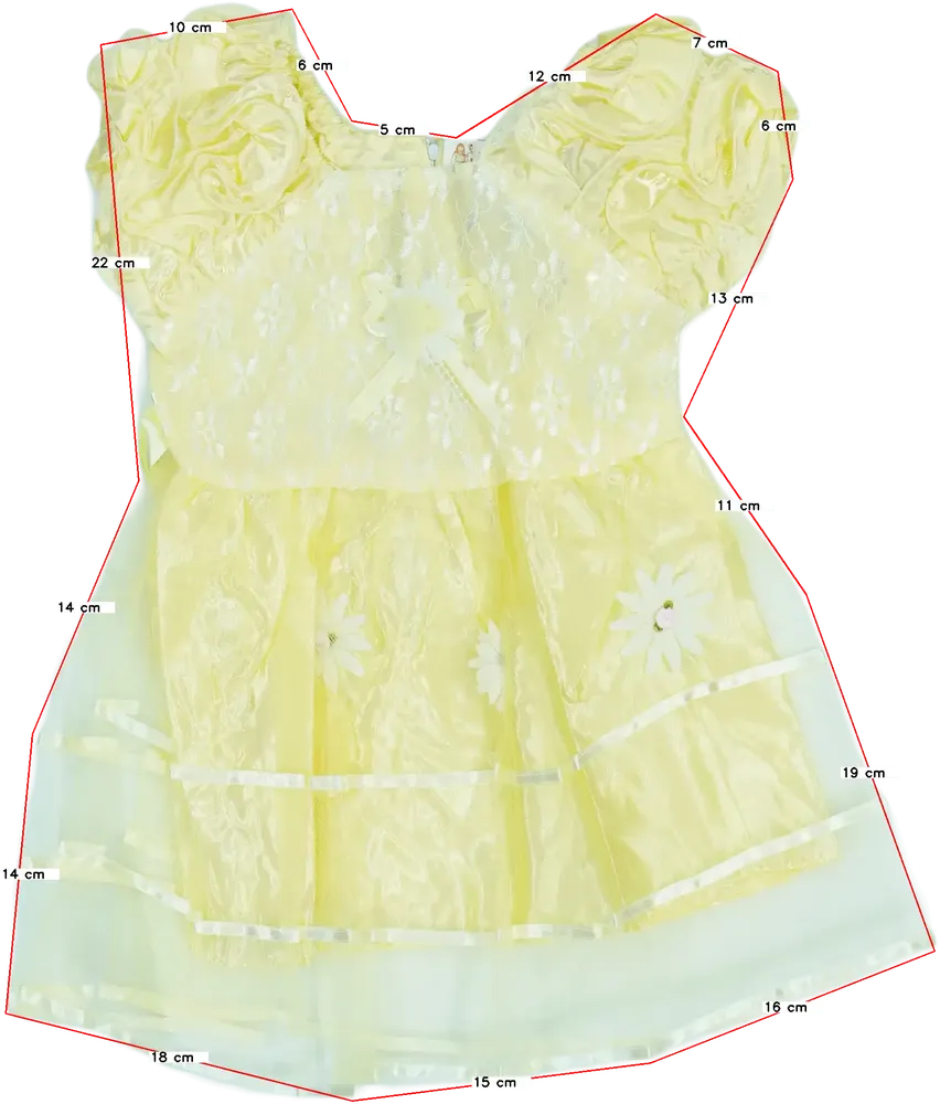 Sárga Best Fashion Jelmez EU 98 / UK 3 év / US 3T