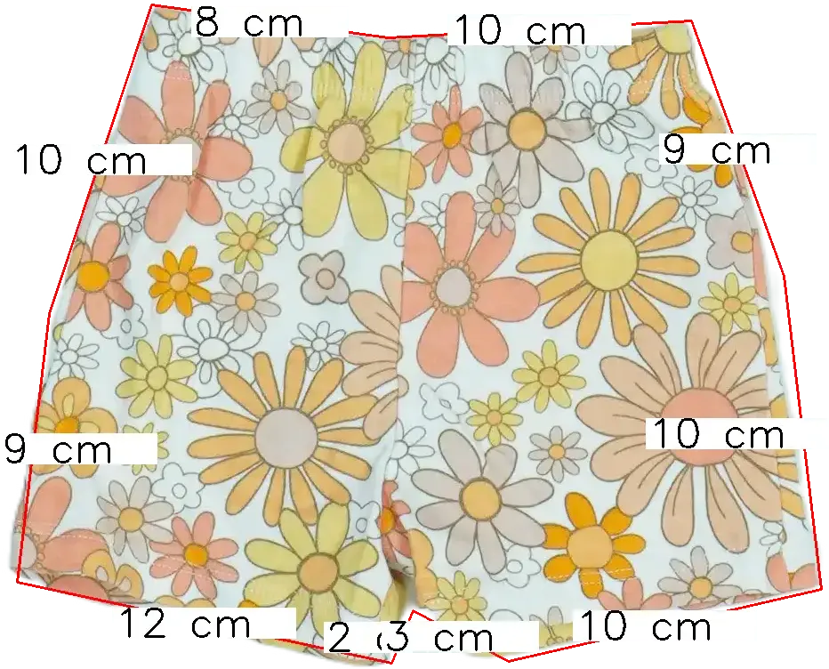 Fehér George Rövidnadrág EU 62 / UK 0-3 hónap / US 0-3 hónap