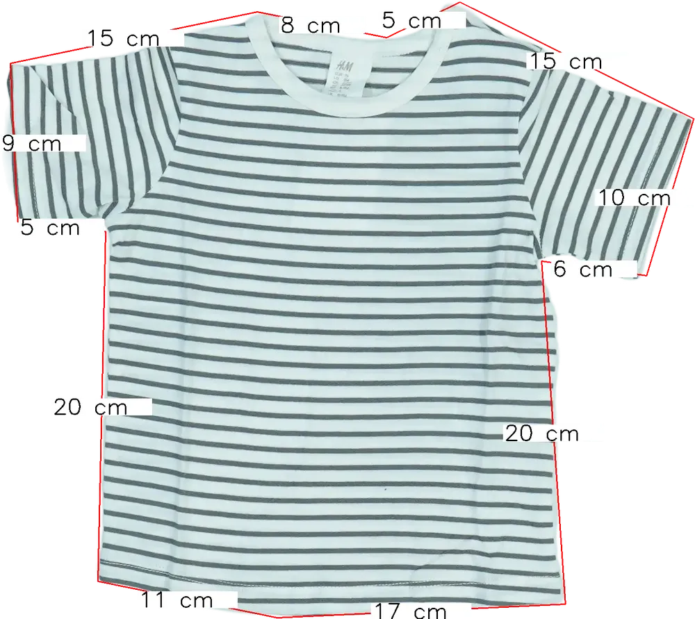 Fehér H&amp;M Póló EU 74 / UK 6-9 hónap / US 6-9 hónap