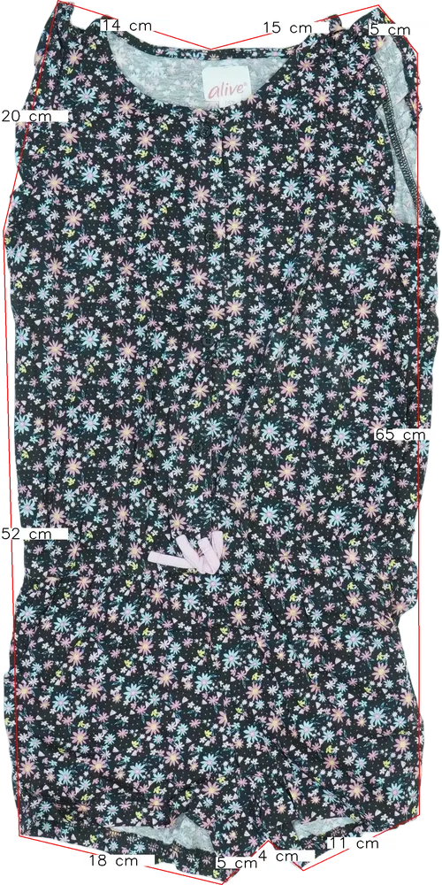 Fekete Alive Playsuit / Jumpsuit EU 152 / UK 12 év / US 12 év/L