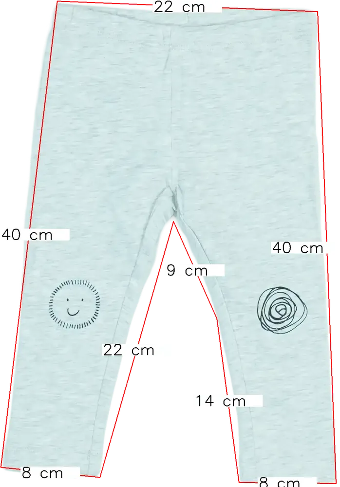 Szürke Hema Leggings EU 74 / UK 6-9 hónap / US 6-9 hónap