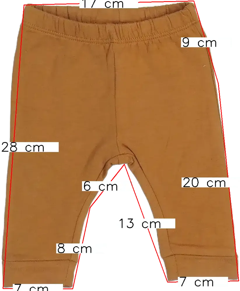 Barna Hema Baby nadrág EU 50 / UK Újszülött / US Újszülött