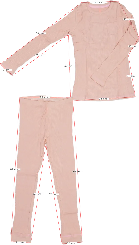 Rózsaszín Hema Pizsama EU 152 / UK 12 év / US 12 év/L