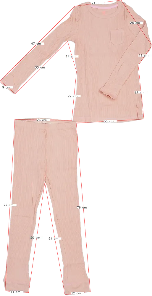 Rózsaszín Hema Pizsama EU 140 / UK 10 év / US 10 év/L