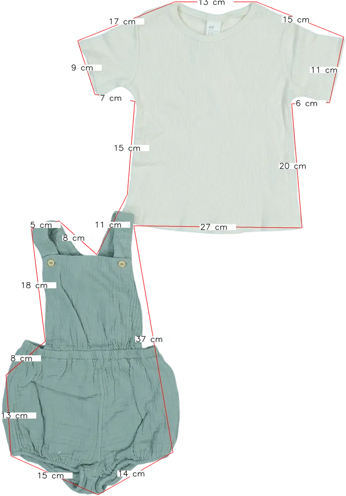 Többszínű H&amp;M 2 részes szett - Felsőruházat és nadrág EU 98 / UK 3 év / US 3T
