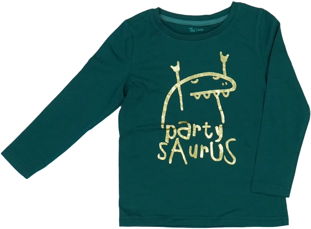 Zöld TU Hosszú ujjú felső EU 98 / UK 3 év / US 3T