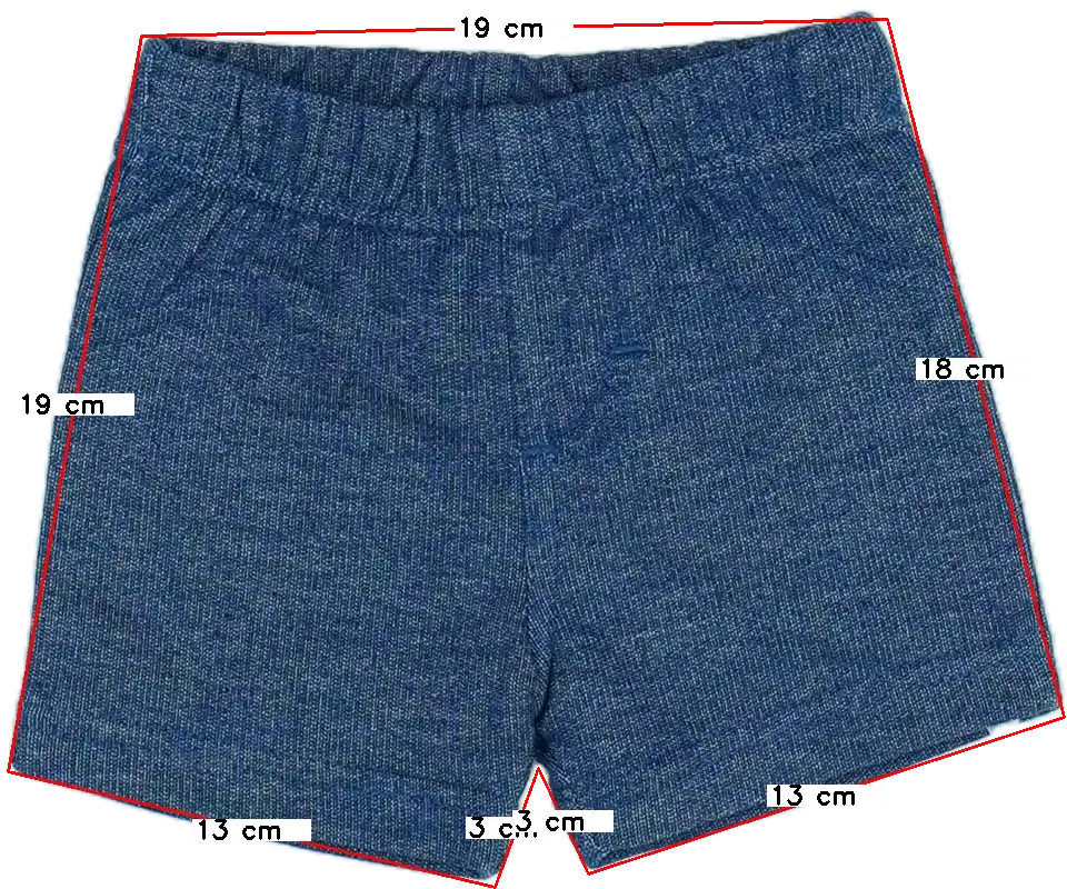 Kék Ergee Rövidnadrág EU 56 / UK Újszülött / US Újszülött