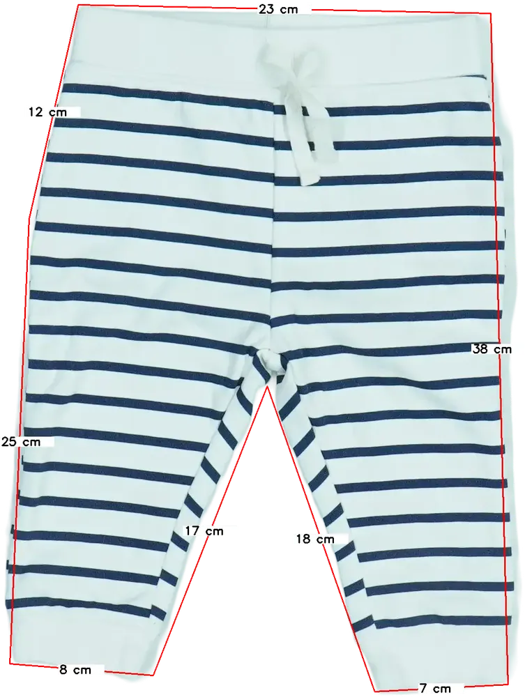 Fehér Primark Melegítőnadrág EU 74 / UK 6-9 hónap / US 6-9 hónap