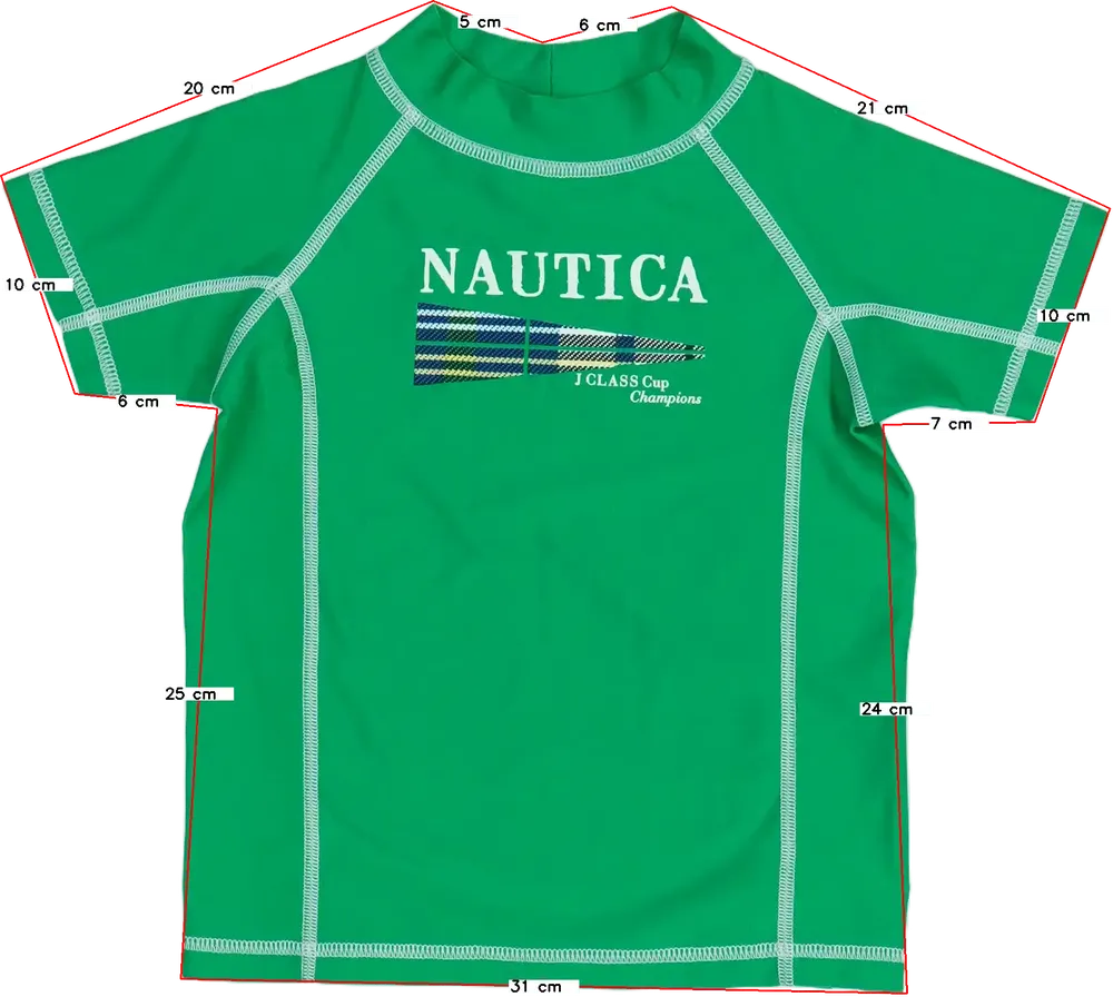 Zöld Nautica Napvédő felső EU 98 / UK 3 év / US 3T