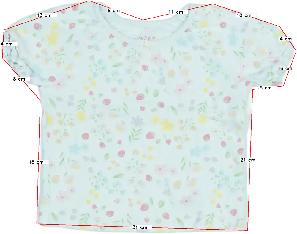 Fehér Matalan Póló EU 98 / UK 3 év / US 3T