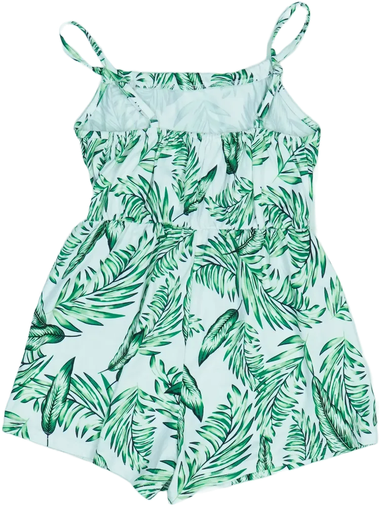 Fehér Shein Playsuit / Jumpsuit EU 128 / UK 8 év / US 8 év/M