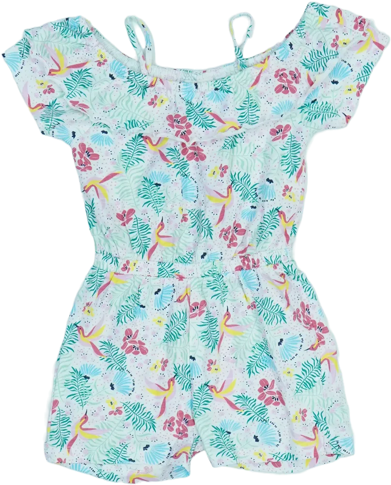 Fehér Kids Playsuit / Jumpsuit EU 104 / UK 4 év / US 4T/XS