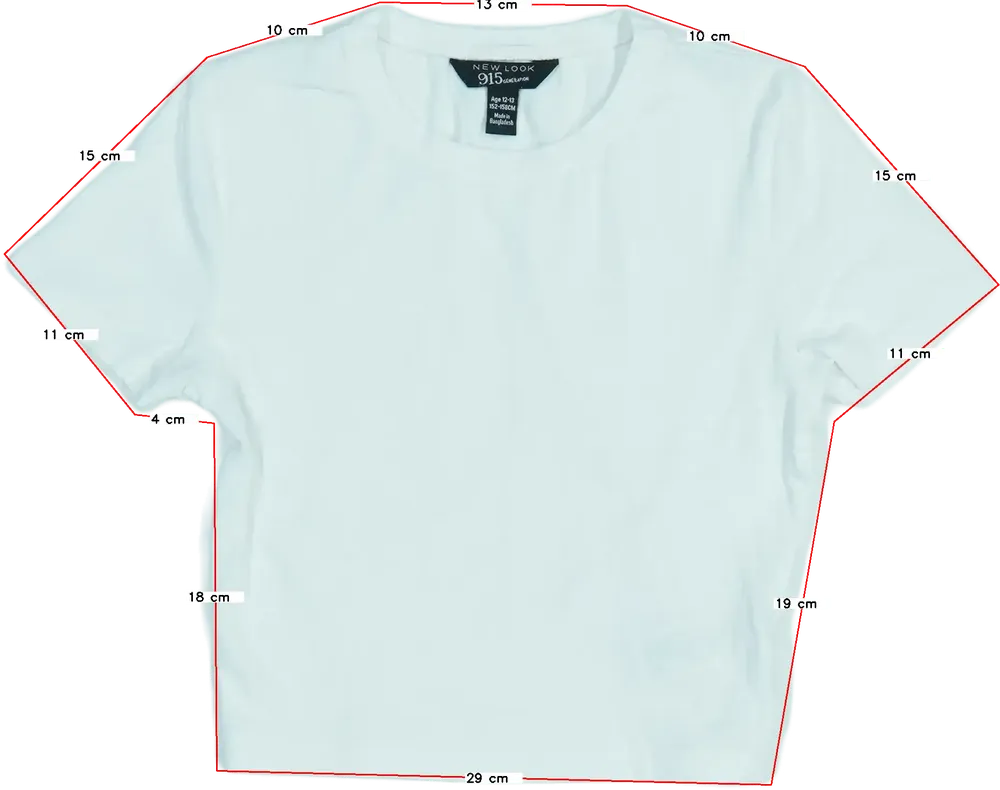 Fehér New Look Póló EU 158 / UK 13 év / US 14 év/XL