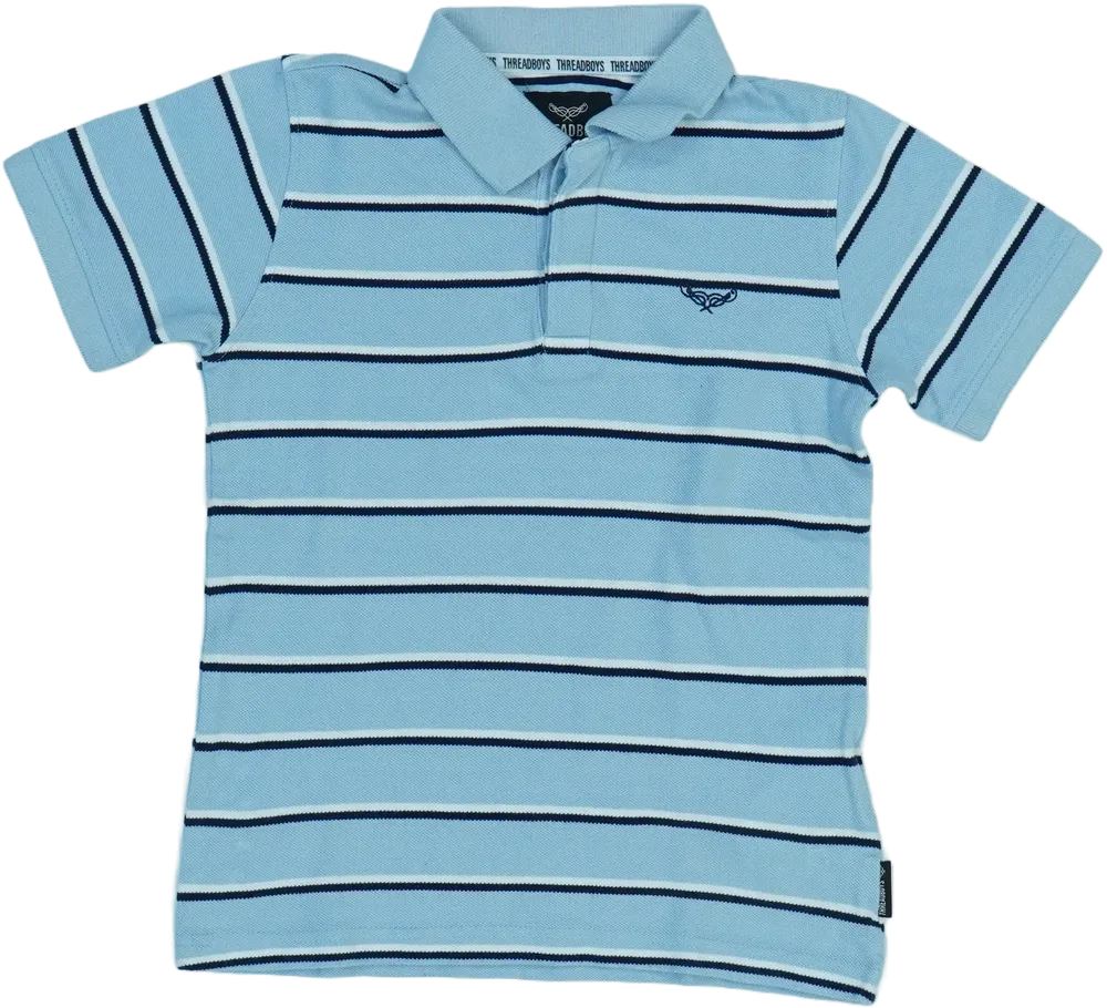 Kék Threadboys Galléros póló EU 128 / UK 8 év / US 8 év/M