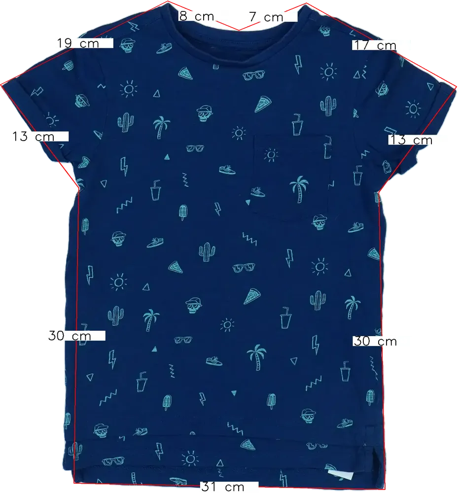 Kék George Póló EU 116 / UK 6 év / US 6 év/S