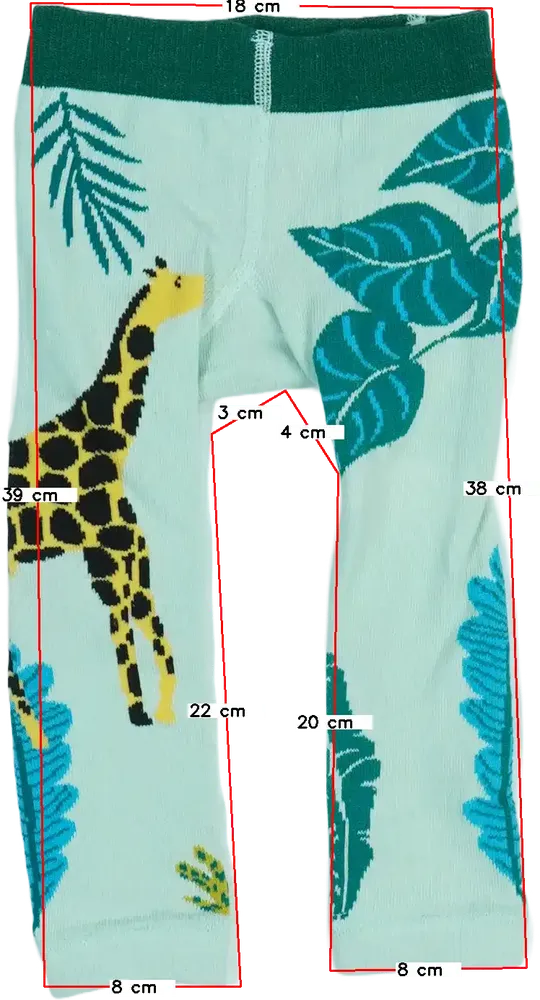 Zöld Powell Craft Harisnya EU 68 / UK 3-6 hónap / US 3-6 hónap