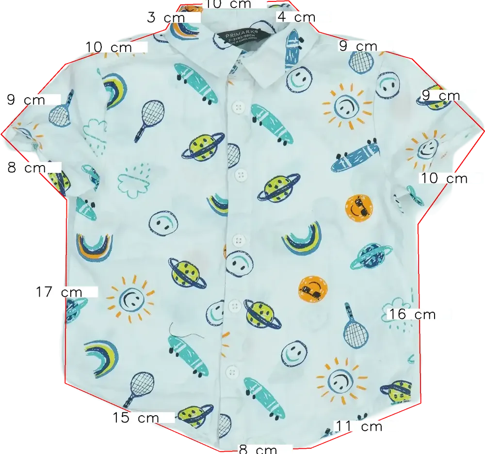 Fehér Primark Ing EU 98 / UK 3 év / US 3T