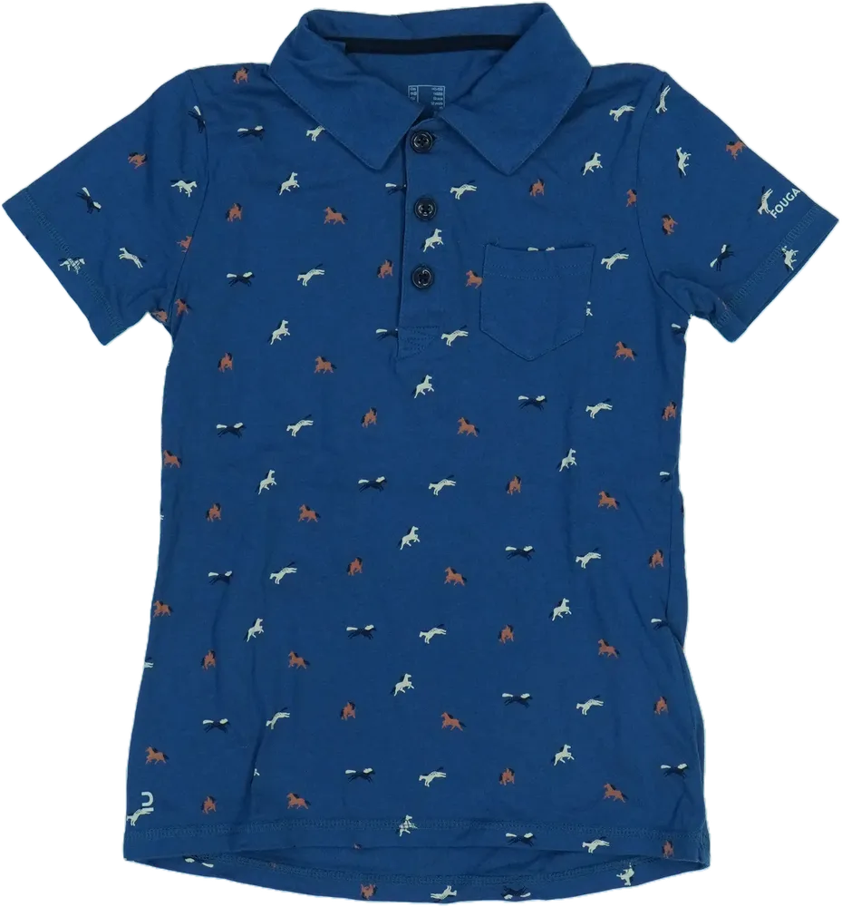 Kék Decathlon Galléros póló EU 152 / UK 12 év / US 12 év/L
