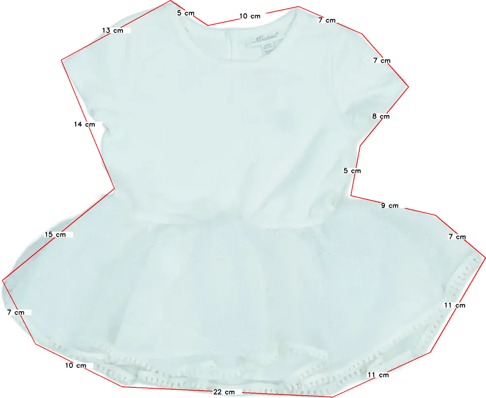 Fehér Miniclasix Ruha EU 86 / UK 12-18 hónap / US 18 hónap